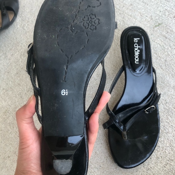 Le Chateau small heels / sandals - Picture 2 of 3
